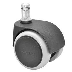 WAGNER Bürostuhlrolle - SOFT - Ø 50 mm, intervallgebremst, Steckstift 11x20 mm, Tragkraft je 50 kg - 01401161