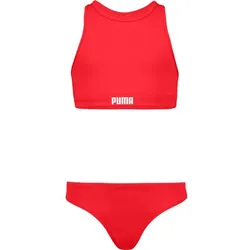 PUMA Kinder Badeanzug SWIM GIRLS RACERBACK BIKINI, red, 140