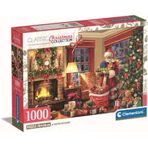 CLEMENTONI Puzzle 1000 HQC Santa's Visit 39924