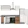 kochstation Winkelküche L-Form 280 cm braun