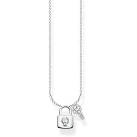 Thomas Sabo Kette Schloss mit Schlüssel 925 Sterlingsilber KE2122-051-14-L45V