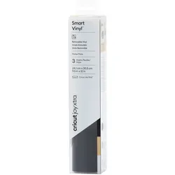 Cricut Joy Xtra Smart Vinyl, Entfernbar, Schwarz, Gold, Weiß, Vinyl, Matte, 305