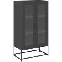 vidaXL Highboard 68 x 123 x 39 cm Schwarz