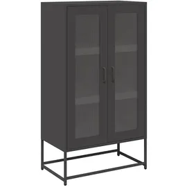vidaXL Highboard 68 x 123 x 39 cm Schwarz
