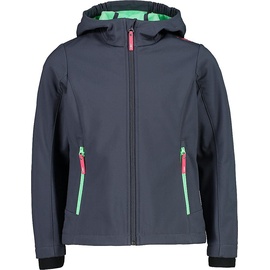 CMP KID G JACKET FIX Hood asphalt-menta 116