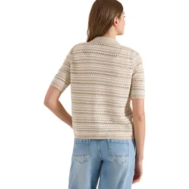 Cecil Cardigan mit Polokragen Beige L