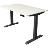 Kerkmann Move 4 elektrisch höhenverstellbarer Schreibtisch weiß rechteckig, T-Fuß-Gestell grau 140,0 x 80,0 cm