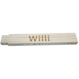 Heka Zollstock Willi 2 m, weiß
