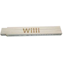 Heka Zollstock Willi 2 m, weiß