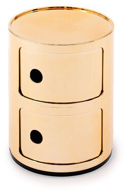 Kartell Container Componibili beige, Designer Anna Castelli Ferrieri, 40 cm