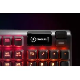 SteelSeries Apex 5 Tastatur - Tastenweise RGB-Beleuchtung - Oled Smart-Display - Amerikanisch (QWERTY) Layout, Schwarz