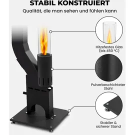 Lemodo Pelletfackel PRIME XL Heizstrahler 0 kW schwarz