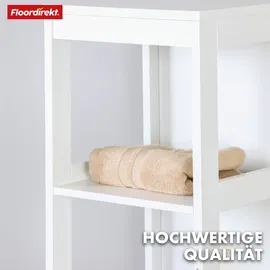 Floordirekt Idaho Badezimmerschrank 30 x 30 x 144 cm Weiß