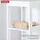 Floordirekt Idaho Badezimmerschrank 30 x 30 x 144 cm Weiß