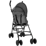 vidaXL Kinderwagen Hellgrau und Schwarz Stahl