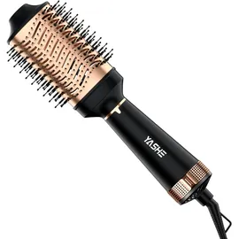 yashe warmluftbürste für schnelles Trocknen, 4-in-1-Ein-Schritt-Heißbürsten für Haarstyling und Styler-Volumizer, 1200 W Keramik-Turmalin-Negativ-Ionen-Föhnbürste für kurzes und langes Haar