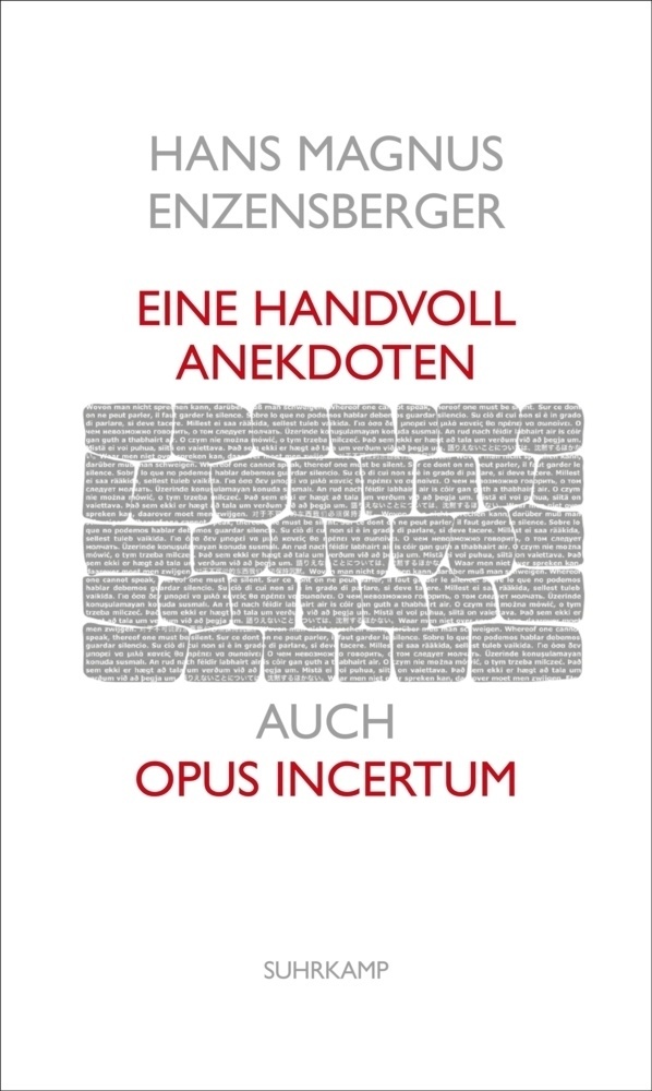 Eine Handvoll Anekdoten - Hans Magnus Enzensberger  Taschenbuch