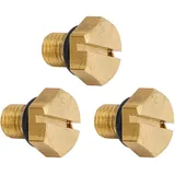 Aramox 3pcs Float Bowl Ablassschraub Kit Vergaser Abflussstopp 6H3-14992-00 Mit O Ring für 2T-Außenbordermotorersatz
