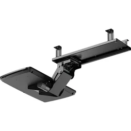 Maclean Brackets Tastaturablage Untertisch Höhenverstellbar Schwarz