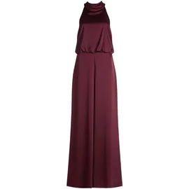 Vera Mont Overall "Damen mit Taschen", Damen, Gr. 42, Normalgrößen, deep dahlia, Satin, Obermaterial: 98% Polyester, 2% Elasthan; Futter: 100% Polyester, festlich, figurumspielend, amerikanischer Ausschnitt, Overalls Overall, Material