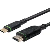 MicroConnect HDMI (Typ A) — USB C (5 m, USB Typ C, HDMI), Video Kabel