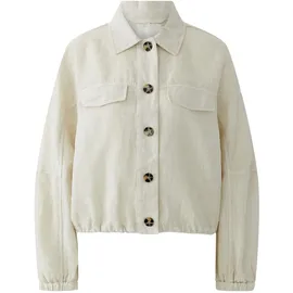 Oui Damen Leinen Blouson lässig geschnitten Uni - 38