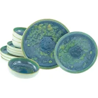CreaTable Yuki Tafelservice 12-tlg. grün-blau