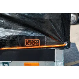 Black & Decker BLACK+DECKER Schwarze Anhängerplane 1,6 x 2,5 m