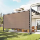 Vevor Sonnenschutztuch 305 x 366 cm Braun HDPE 140 g/m2