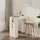 vidaXL Bartisch mit Regal 102 x 50 x 103,5 cm Weiß