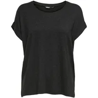 Only Damen Onlmoster S/S O-Neck Top Noos JRS, Dark