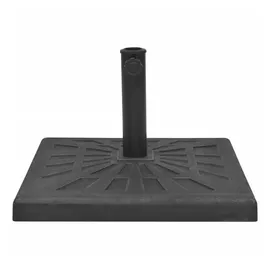 vidaXL Schirmständer Harz Quadratisch 19 kg Schwarz