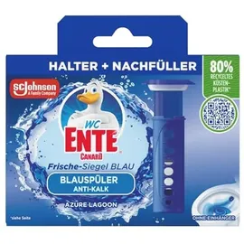 WC Ente WC-Ente Frische-Siegel Starter-Set (inkl. 1 Nachfüller), körbchenloser WC-Reiniger, Azure Lagoon, 36 ml