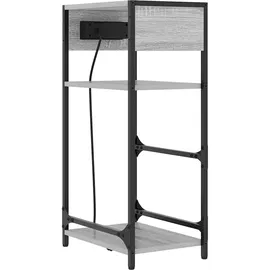 vidaXL Nachttisch Grau Sonoma 40 x 27 x 76 cm Holzwerkstoff