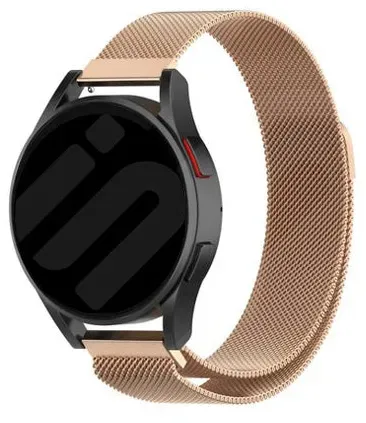 Strap-it Gard Pro Health 4 smartwatch Armband Milanese für Gard Pro Health 4 Smartwatch - Roségold - Magnetischer Verschluss