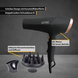 First Austria Haartrockner 2200 W schwarz-rosé
