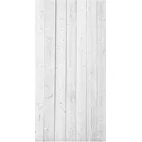 winwall Duschrückwand Duschrückwände ALU-Verbundplatte Dekor: Holz weiß, (1-tlg), Wandverkleidung aus Alu weiß 100 cm x 205 cm