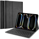 Cazy Tastatur Hülle Kompatibel mit iPad Pro 11 2022 4th (Gen)/Pro 11 2021 (3rd Gen) - Schutz Etui mit (DE, Apple iPad Pro 11 2021, Apple iPad Pro 11 2022), Tablet Tastatur, Schwarz
