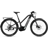 E-Bike GHOST "E-Teru B Advanced EQ" Gr. 43, grau (dunkelgrau, hellgrau), Elektrofahrräder, 43cm, 27,5 Zoll (69,85cm), Pedelec, Elektrofahrrad für Damen u. Herren, MTB