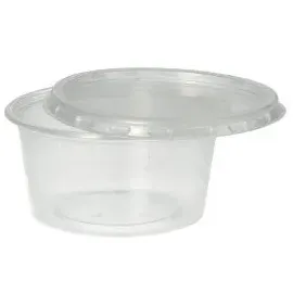 Papstar Dressingbecher rund 100 ml 50 St. Transparent