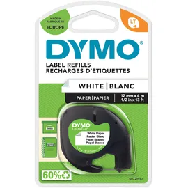 Dymo Etikettenband 12mm x 4m Schwarz auf Weiß