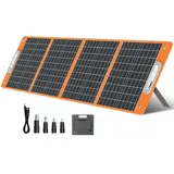 Solarpanel Faltbar 100W 18V Solarmodul, Flexibel Solar Panel Camping Tragbares Monokristalline Solarmodule, Solaranlage Komplettset mit Typ-C QC3.0 für Wohnwagen Camping Balkon Gartenhäuser