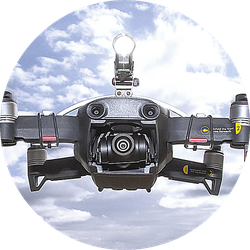 ROBOTERWERK Roboterwerk M.O.N.A. Mavic Air: LED Beleuchtung für DJI Air - 380 Lumen, neigbar Scheinwerfer Drohnen Schwarz/Silber