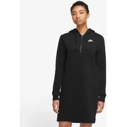 NIKE Damen Kleid W NSW CLUB FLC DRESS, BLACK/WHITE, XS