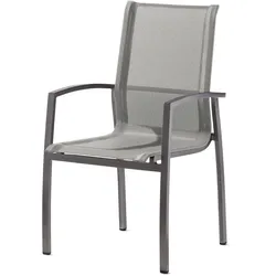 Sieger Tonga Stapelsessel Aluminium/Textilux - Eisengrau
