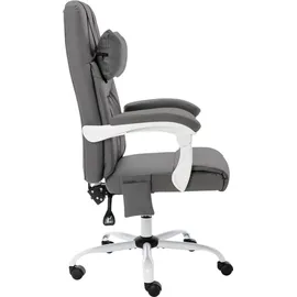vidaXL Massage-Bürostuhl Kunstleder Grau