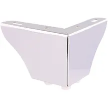 Wagner Möbelfuß SOFA WING - 11 x 11 x 8 cm, Stahl verchromt, Anschraubplatte, für Palettenmöbel - 12045001