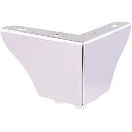 Wagner Möbelfuß SOFA WING - 11 x 11 x 8 cm, Stahl verchromt, Anschraubplatte, für Palettenmöbel - 12045001