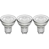 LED's light LED-Spot GU10 MR16 Neutralweiß 3er-Set Silber