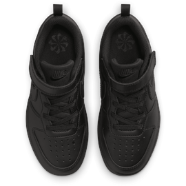 Nike Court Borough Low Recraft (PS) Sneaker, Black/Black-Black, 35